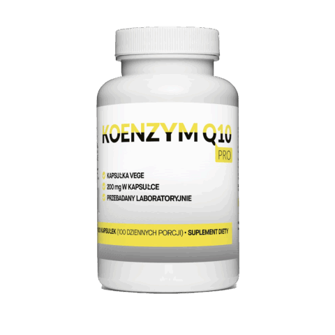 Naturalny Koenzym Q10 Aż 200mg 100 Vegekapsułek Megaporcja Najmocniejszy