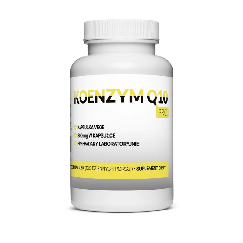 Naturalny Koenzym Q10 Aż 200mg 100 Vegekapsułek Megaporcja Najmocniejszy