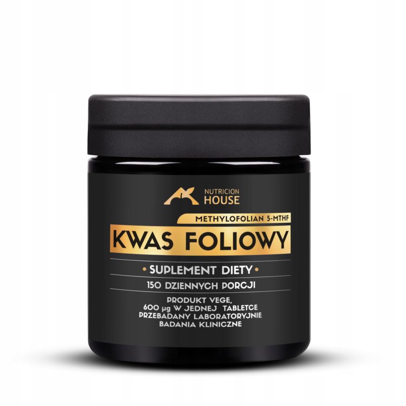 Kwas Foliowy MethyloFolian 5-MTHF aż 600mcg 150 tabletek Najlepsza Forma!