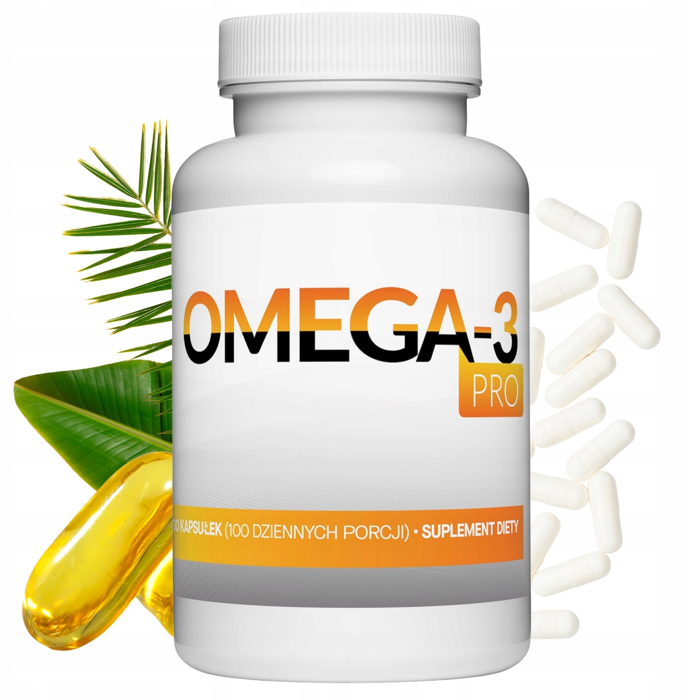 Omega 3  100 kaps Kwasy Tłuszczowe EPA DHA Olej Rybi 1000 mg
