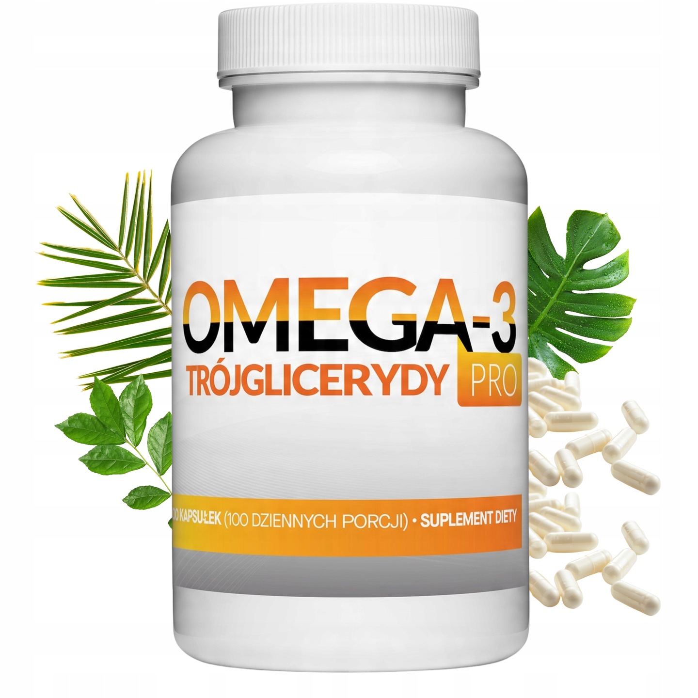 Omega 3 Trójglicerydy 100 kaps Kwasy Tłuszczowe EPA DHA Olej Rybi 1000 mg